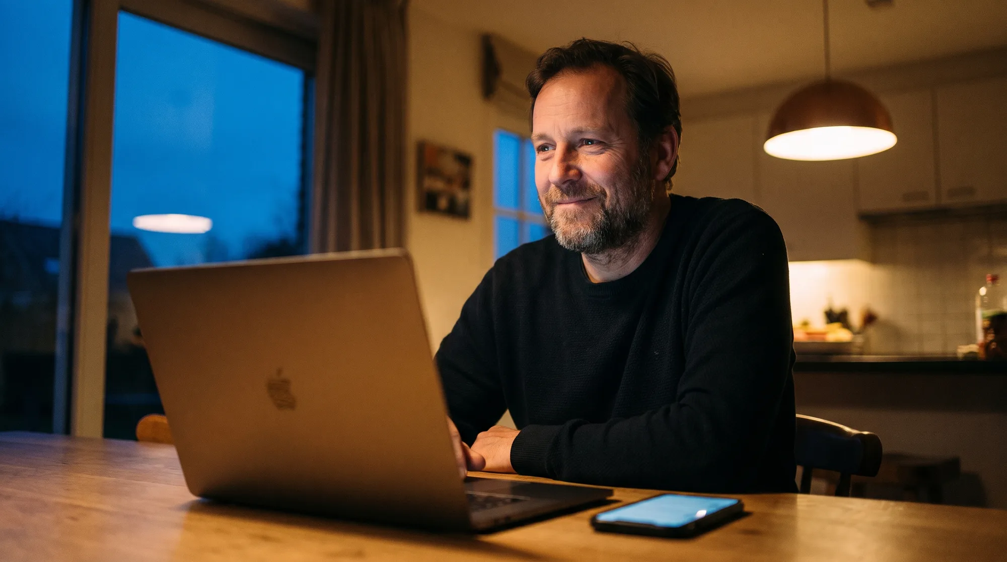 Ondernemer ziet 's avonds nieuwe aanvragen binnenkomen
